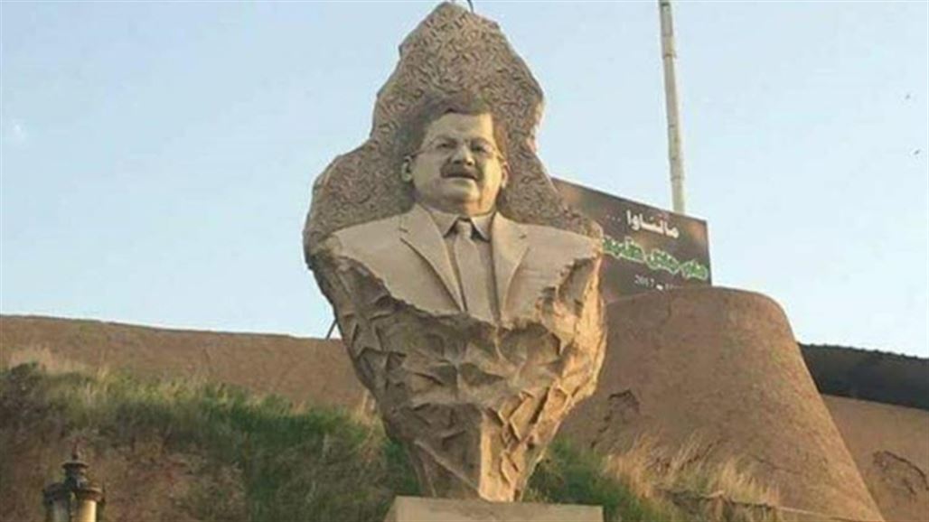 حقيقة وضع تمثال الرئيس الراحل جلال الطالباني بقلعة كركوك