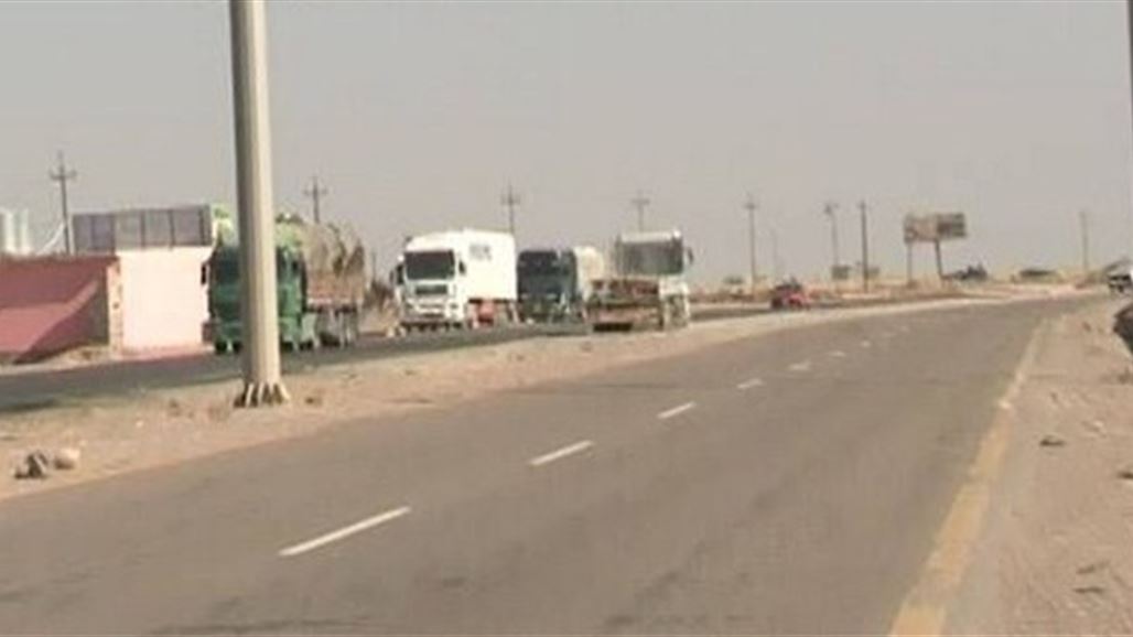 اعادة فتح طريق خانقين- سعدية بعد ساعتين على قطعه من قبل ساىقي الشاحنات