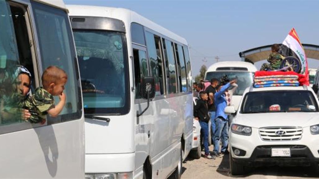 إعادة 425 نازحا عراقيا من تركيا إلى الموصل