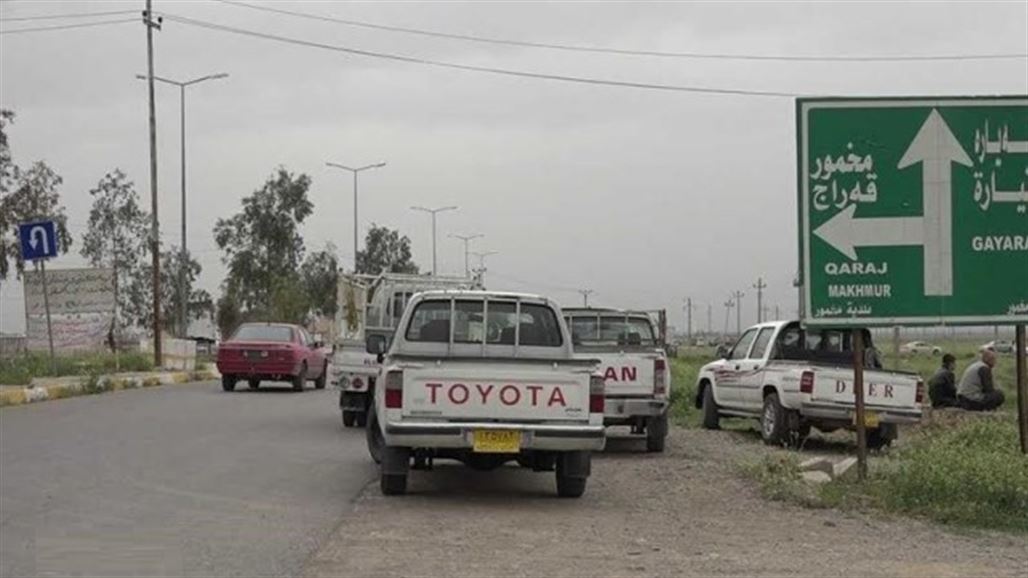 اعادة افتتاح طريق مخمور اربيل بجانبيه