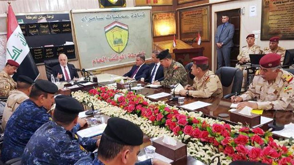 العبادي من سامراء: الأمن دعامة اساسية لانطلاق عمليات البناء والإعمار وتطوير الخدمات