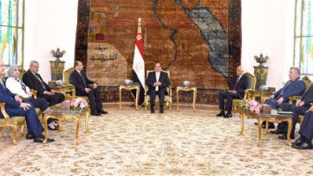 السيسي يؤكد للجبوري وقوف مصر مع العراق ومساندته على كافة المستويات