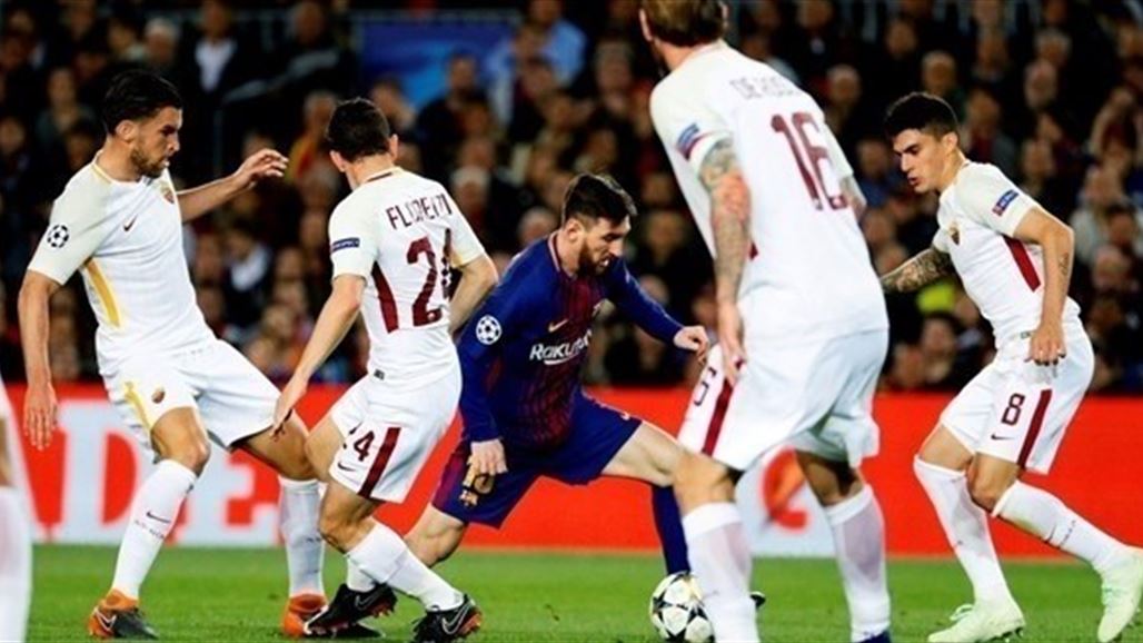 برشلونة يكرم روما برباعية ويضع قدما في نصف نهائي دوري الابطال