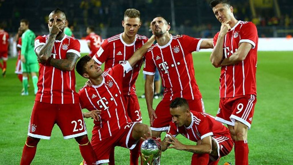 بايرن ميونيخ يضمن لقب الدوري الألماني للمرة السادسة على التوالي