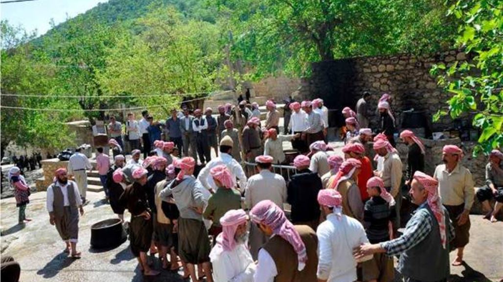 بالصور.. مراسم "عصر الزيتون" في معبد لالش الايزيدي