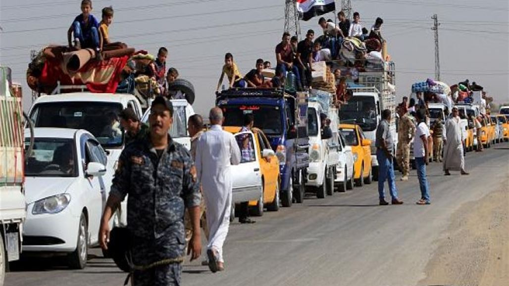 هجرة الانبار تعلن عودة 95 عائلة نازحة الى مناطق سكناها في القائم