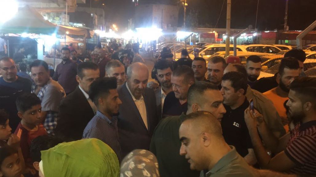 علاوي في الاعظمية ويلتقي جمع من ابنائها