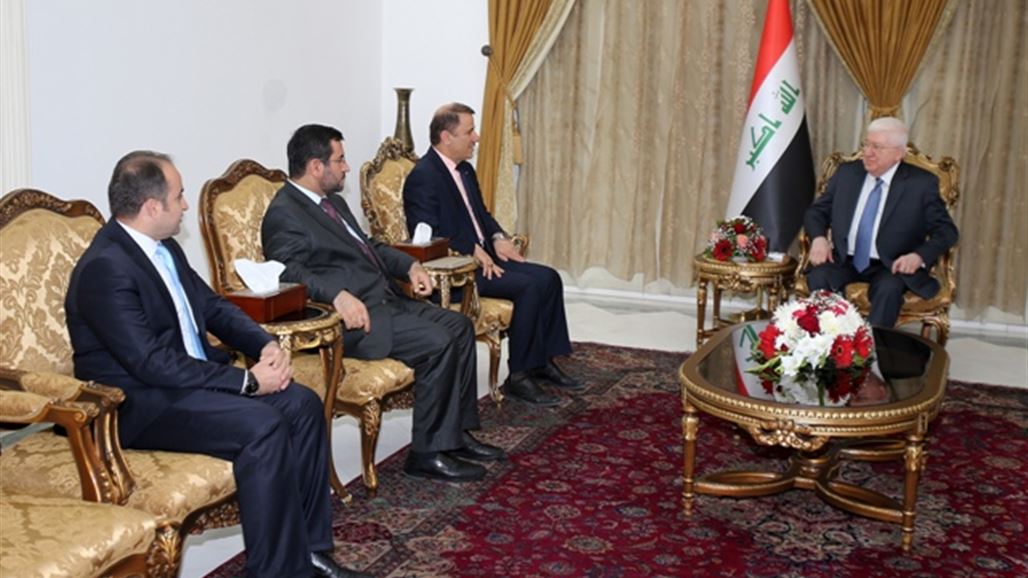 معصوم يؤكد خلال لقائه وفدا كرديا على اتباع السياقات القانونية في الاعتراض