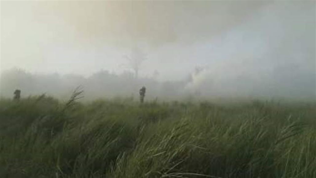 إخماد حريق اندلع في بستان زراعي شرقي ديالى