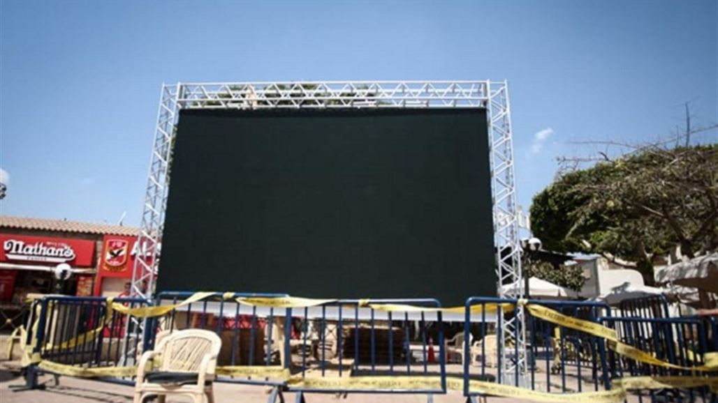 نصب أكبر شاشة عملاقة في العراق لمشاهدة مباريات كاس العالم