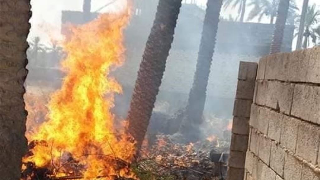 اخماد حريق كاد يلتهم 10 منازل سكنية شمال شرق بعقوبة
