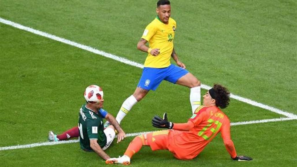 نيمار يقود البرازيل للفوز على المكسيك في ثمن نهائي المونديال