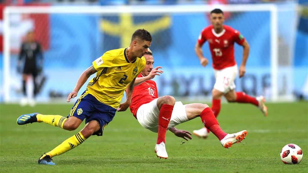 السويد تواصل مغامرتها المونديالية بنجاح وتبلغ ربع النهائي بفوزها على سويسرا