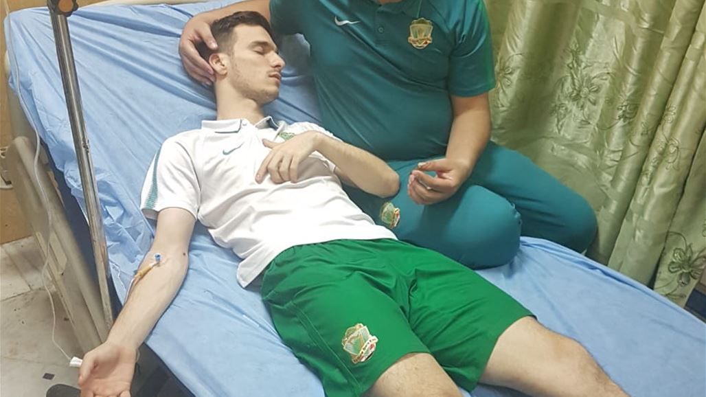إغماء لاعب صالات الشرطة بسبب ارتفاع درجات الحرارة