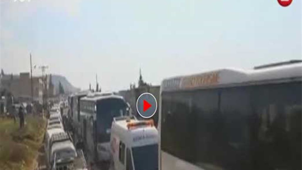 بالفيديو: انتهاء عمليات إجلاء المدنيين والمسلحين من كفريا والفوعة شمال سوريا