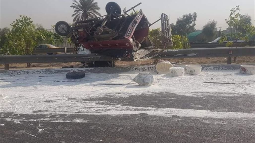 اصابة شخص بحادث سير شرقي بغداد