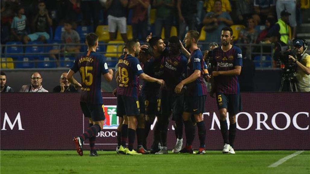 برشلونة يحقق فوزاً شاقاً على إشبيلية ويتوج بكأس السوبر الإسباني