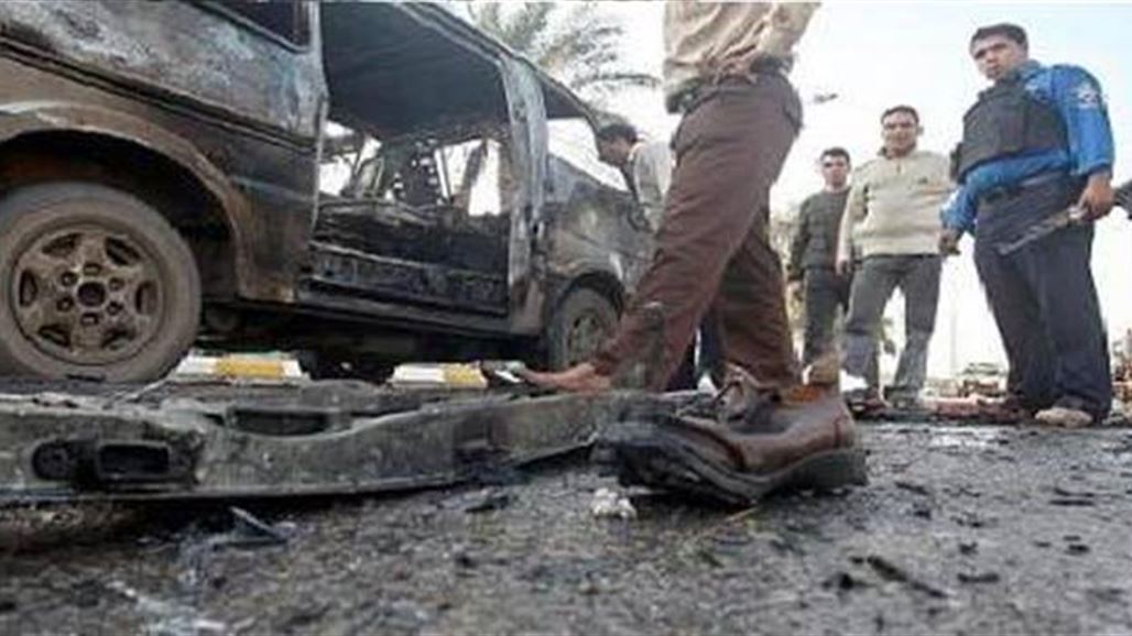 اصابة مدنيين اثنين بانفجار عبوة داخل باص ركاب شمالي بغداد