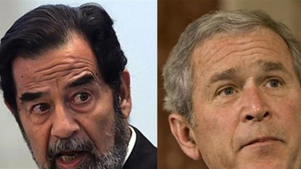 الكشف عن سبعة أوجه للتشابه بين صدام حسين وجورج بوش