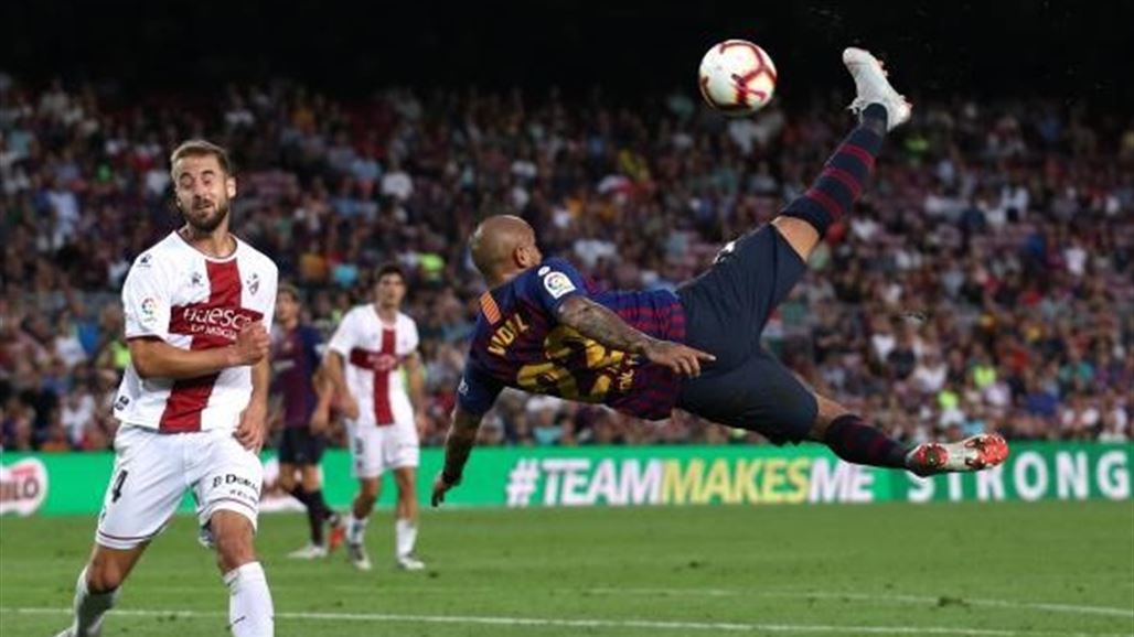 برشلونة يمطر شباك هويسكا بثمانية اهداف في الليغا