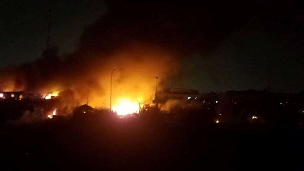 احتراق مكتب محافظ البصرة ونائبه وسط المحافظة