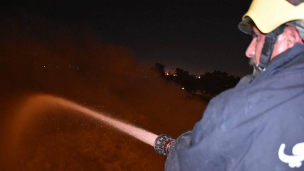 الدفاع المدني: حريق اسفل جسر الجادرية امتد لمساحات كبيرة ولم تعرف اسباب اندلاعه