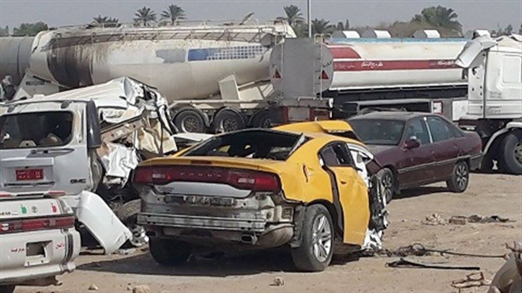 مصرع ستة اشخاص بحادث سير في البصرة