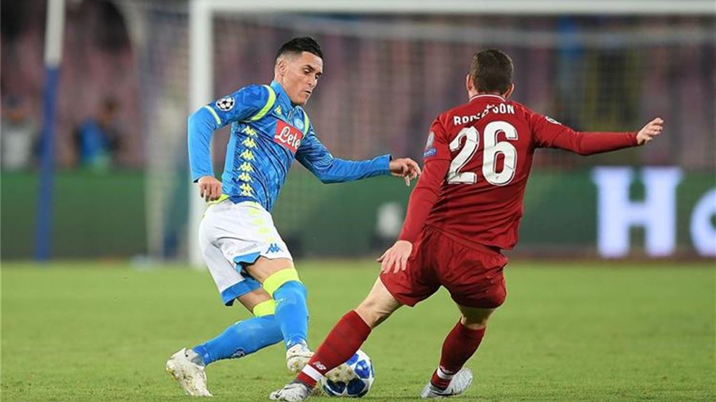 نابولي يلدغ ليفربول في الوقت القاتل بدوري الابطال