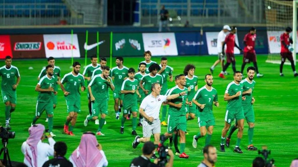 اسود الرافدين يخوضون آخر وحدة تدريبية قبل مواجهة التانجو الأرجنتيني