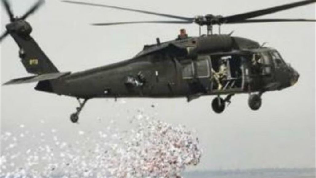 طيران الجيش يلقي منشورات في الانبار تحث المواطنين للتعاون مع القوات الامنية