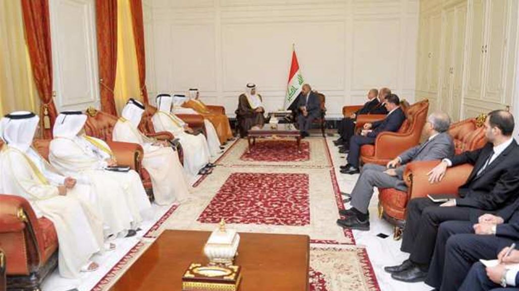 صالح وعبد المهدي يستقبلان نائب رئيس الوزراء القطري كلا بمكتبه