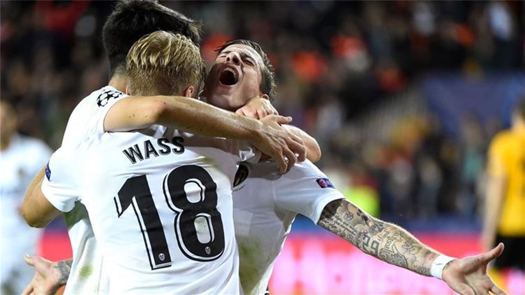 فالنسيا يضرب يانج بويز بثلاثية بدوري ابطال أوروبا