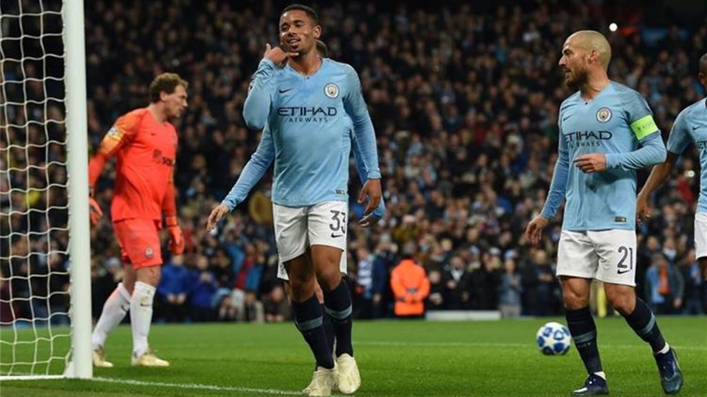 مانشستر سيتي يكتسح شاختار بسداسية ويبلغ ثمن نهائي الابطال