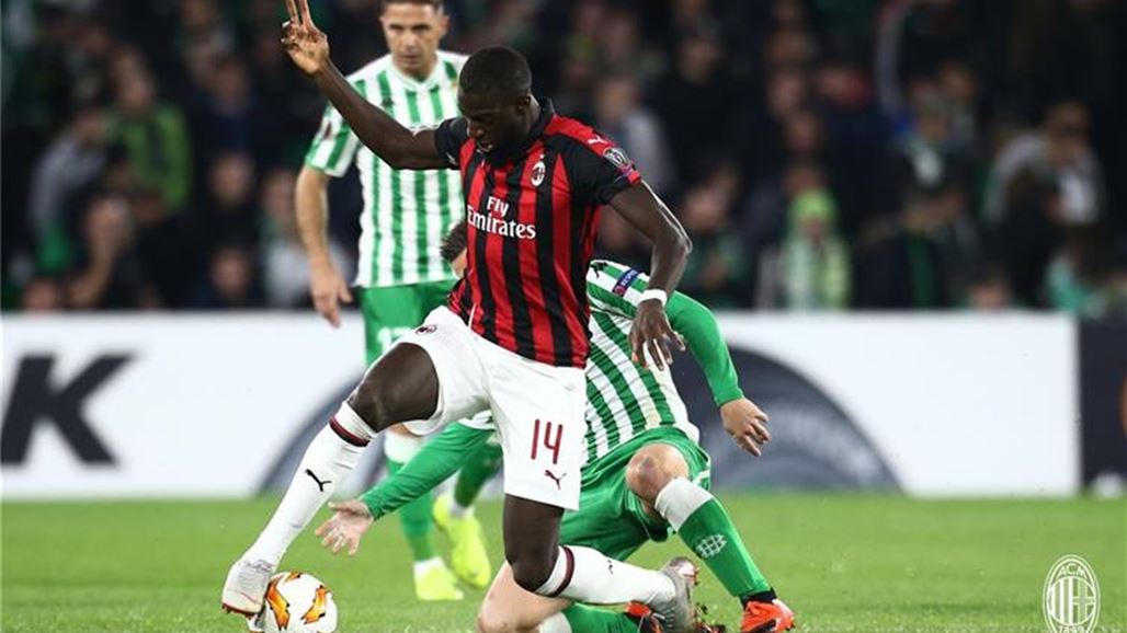 ميلان يتعادل مع ريال بيتيس في الدوري الاوروبي