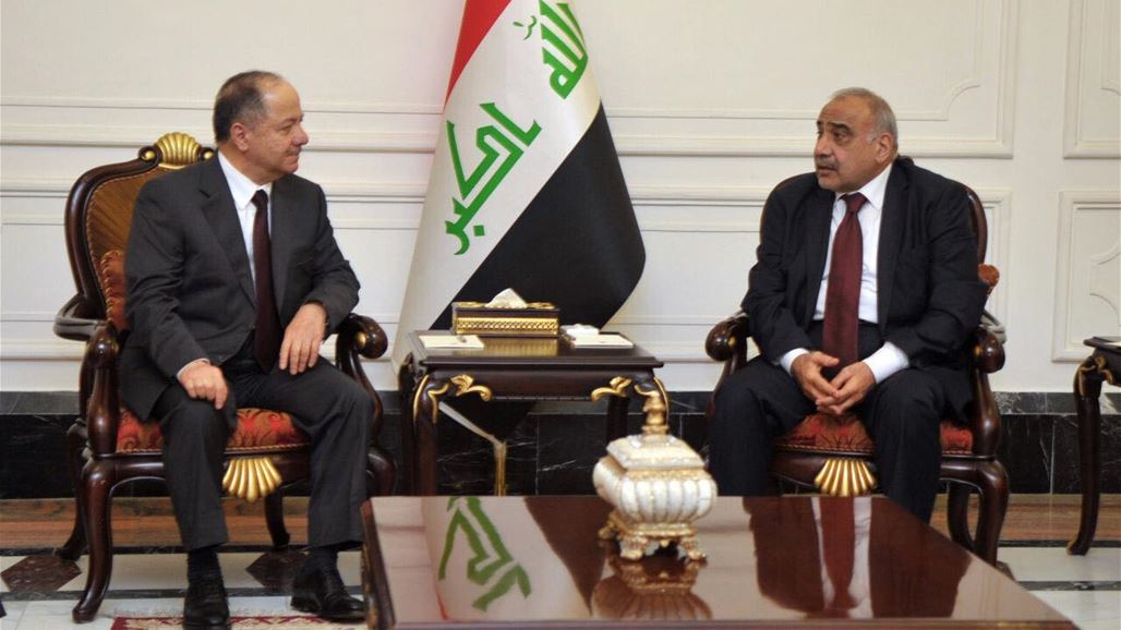 عبد المهدي والبارزاني يبحثان الاوضاع السياسية