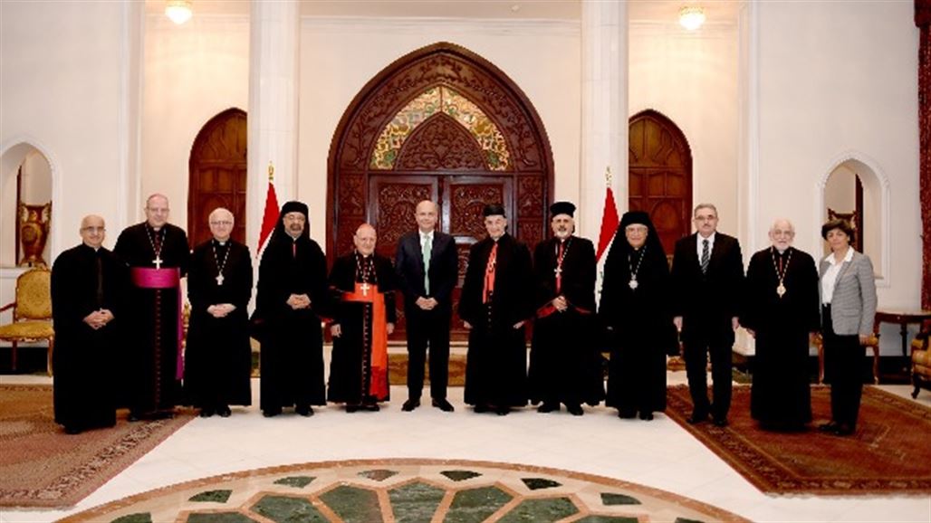 الرئيس العراقي يتعهد لوفد مسيحي بحماية التنوع وإشاعة روح التسامح