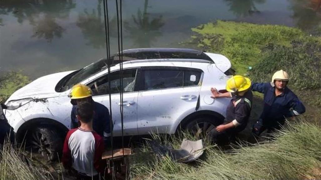 الدفاع المدني يعلن إنقاذ ثلاثة أشخاص بعد سقوط عجلتهم بنهر في بابل