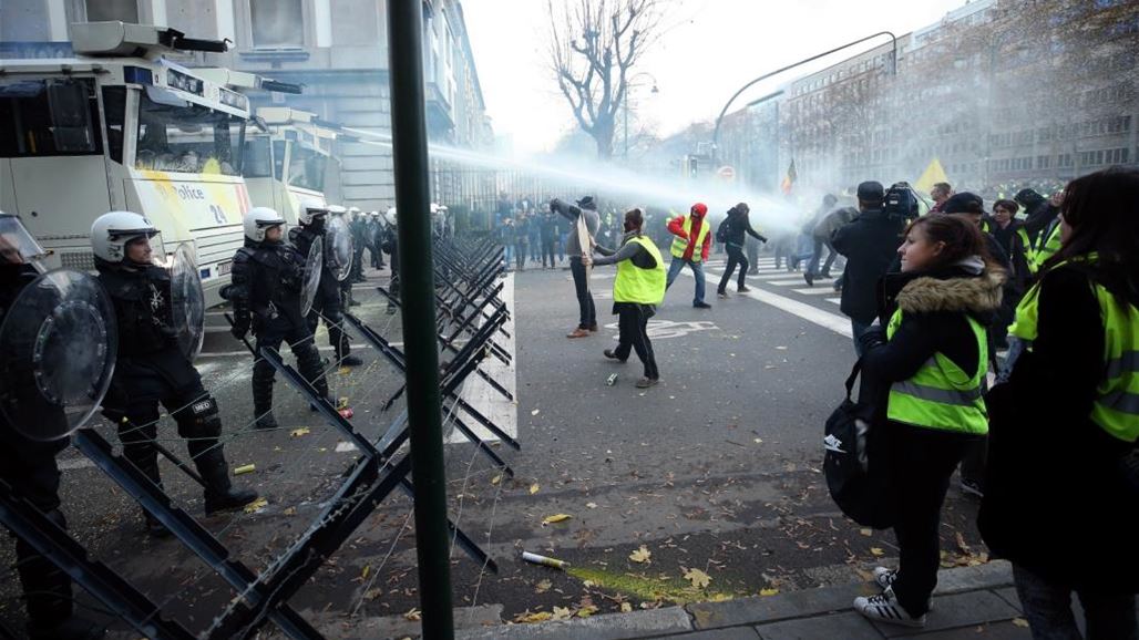 حرائق واعتقالات.. "السترات الصفراء" تثير فوضى عارمة في بلجيكا