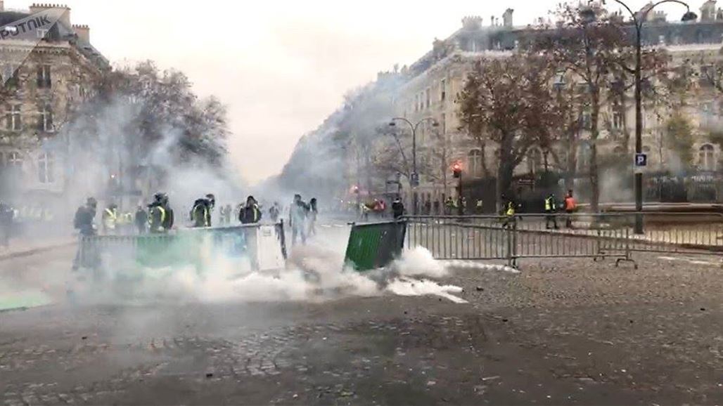 اصابة 20 شخص بينهم ستة من الشرطة في مواجهات بباريس
