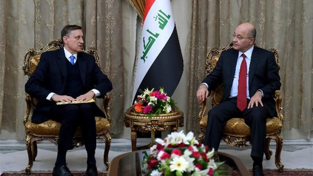 صالح يؤكد ضرورة مشاركة الشركات الالمانية بتطوير البنى التحتية وتعزيز الاقتصاد العراقي