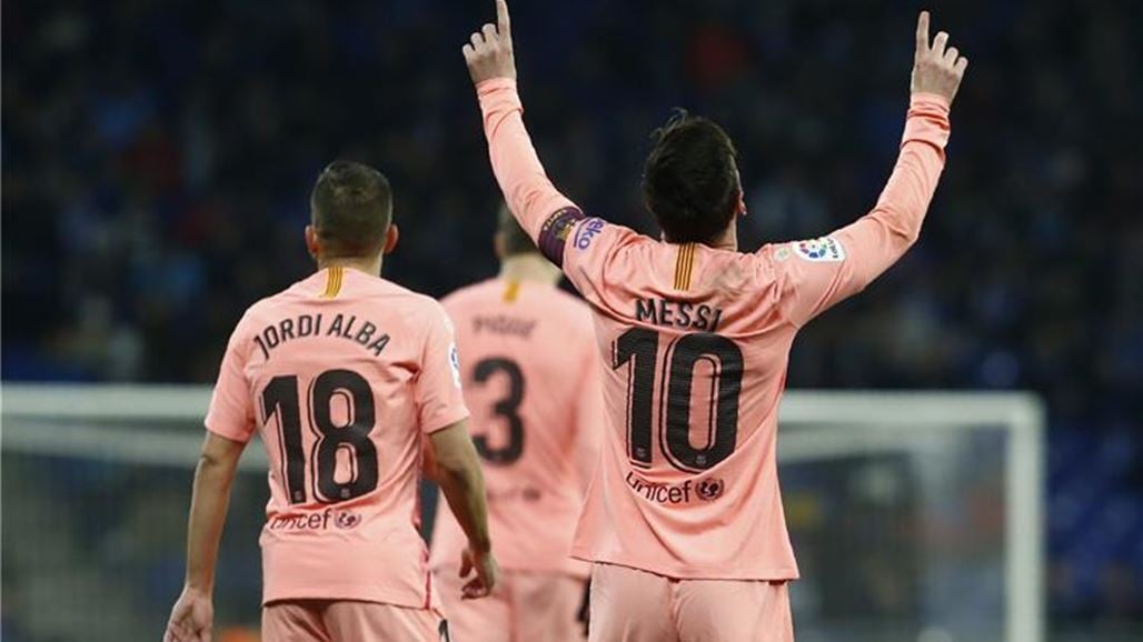 برشلونة يسقط اسبانيول برباعية في ليلة تألق ميسي