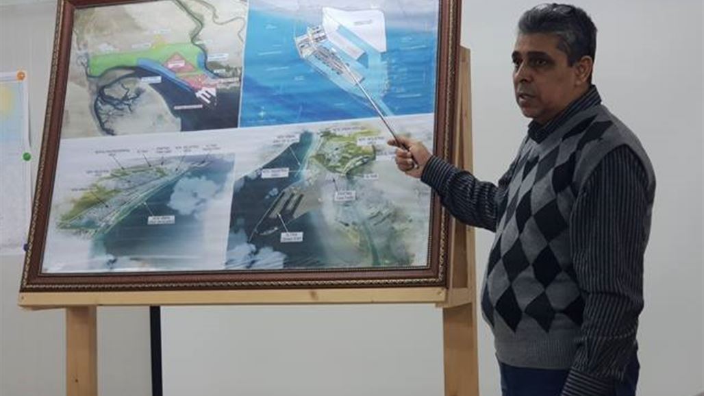 إدارة مشروع ميناء الفاو الكبير تعلن قرب انجاز كاسر الأمواج الغربي (صور)