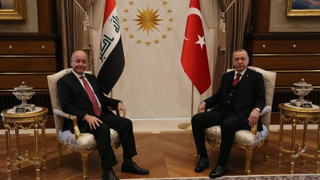 صالح يبحث مع اردوغان العلاقات بين البلدين وتوسيع آفاق التعاون المشترك