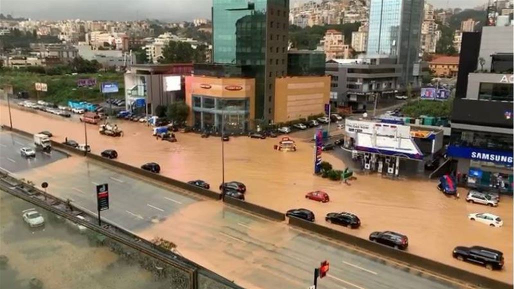 بالصور: "نورما" تحوّل الطرقات في لبنان الى مستنقعات والفنانون يناشدون الحكومة