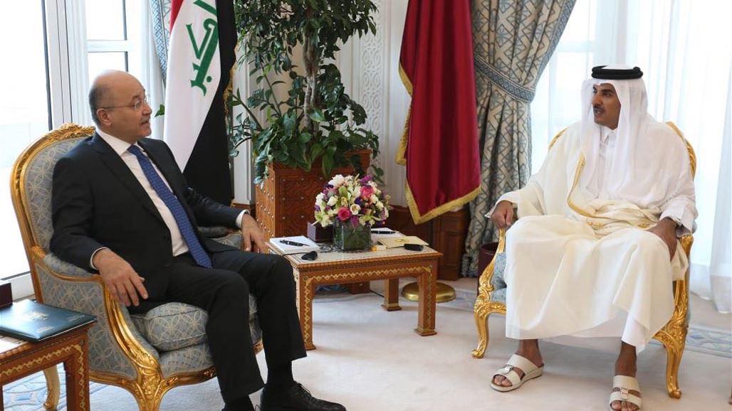 صالح يدعو قطر لبناء منظومة علاقات مشتركة تسهم في ترسيخ العلاقات العربية والاقليمية