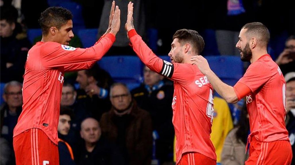 ريال مدريد يستعيد المركز الثالث في الليجا بفوزه على اسبانيول برباعية