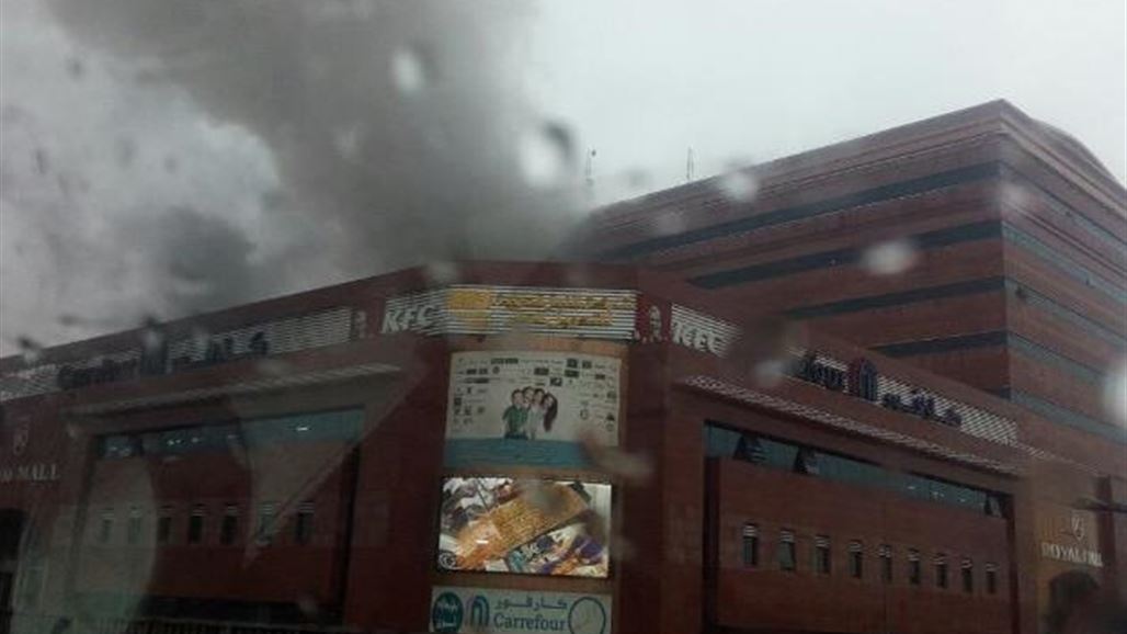 اندلاع حريق داخل مول في اربيل
