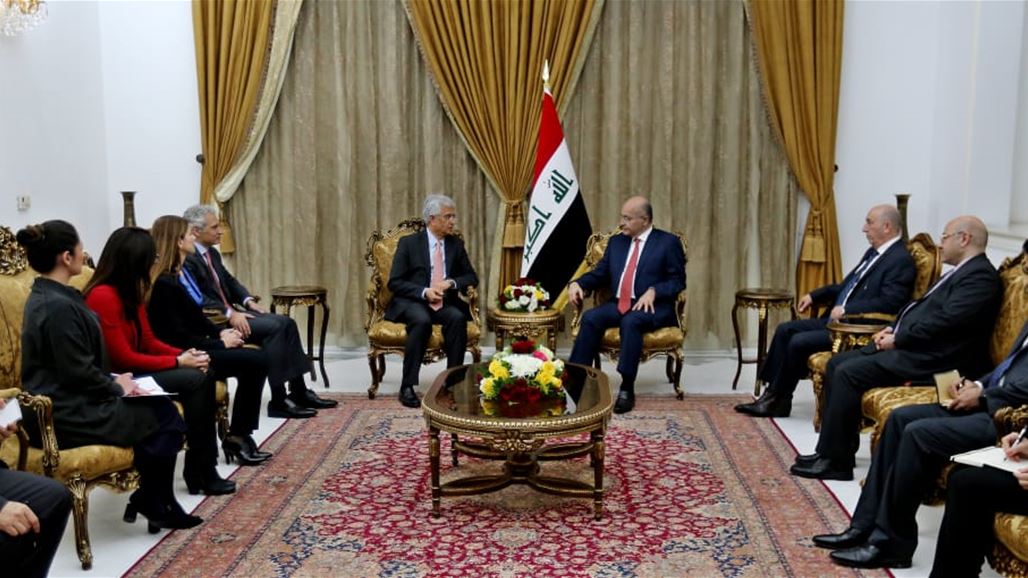 صالح يؤكد رغبة العراق بالتعاون الأمثل مع البنك الدولي