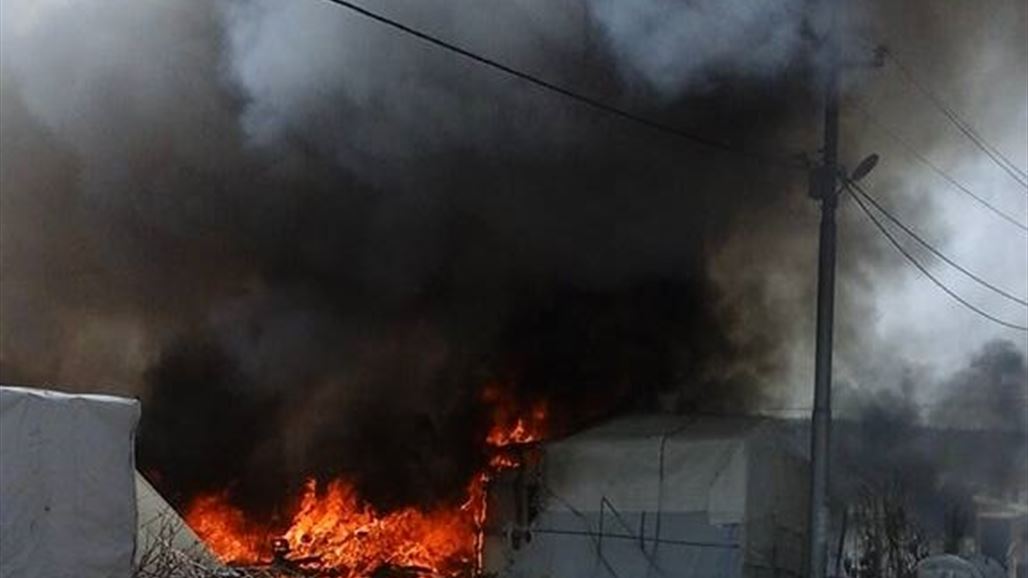 مصرع اربعة اخوة واصابة والديهما اثر احتراق خيمتهم بمخيم للنازحين في كركوك