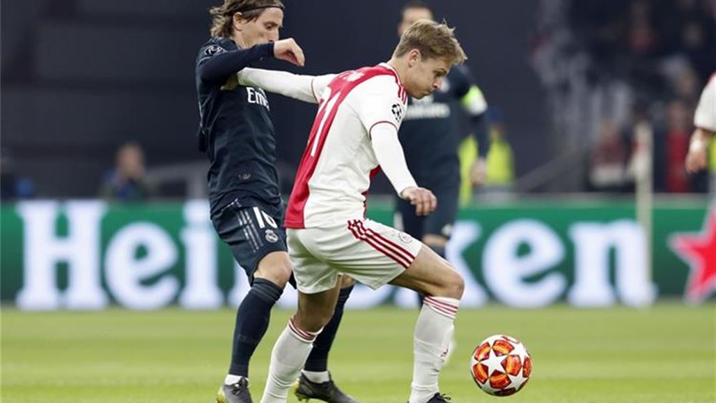 ريال مدريد يقتنص فوزاً صعباً من أياكس في دوري ابطال اوروبا
